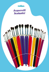 Gava PENNELLI ACQUERELLI PER SCUOLA 24 PZ.