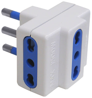 Globex ADATTATORE TRIPLO IN BLISTER 2P+T spina 16A/3 prese 10/16A 20.00 pz