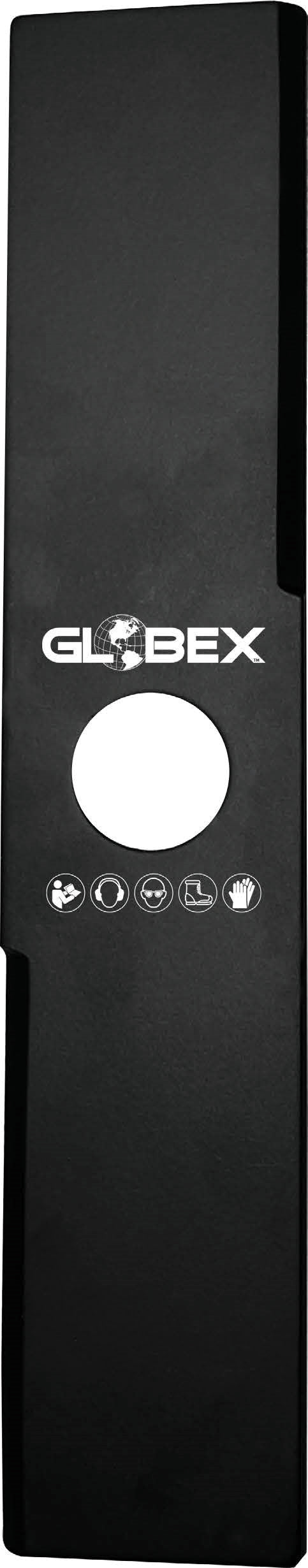 Globex COLTELLO DIRITTO BILAMA PER DECESPUGLIATORE Ø mm. 300