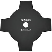 Globex DISCO IN ACCIAIO A 4 DENTI PER DECESPUGLIATORE Ø mm. 255