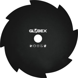 Globex DISCO IN ACCIAIO A 8 DENTI PER DECESPUGLIATORE Ø mm. 255