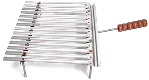 GRATICOLA IN ACCIAIO INOX CON RACCOGLI SUGO cm. 40x35