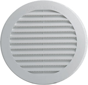 GRIGLIA DI AERAZIONE IN PLASTICA  Ø mm.  80 imbocco Ø mm. 60 10.00 pz