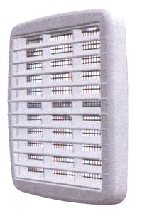 GRIGLIA DI AERAZIONE IN PLASTICA CON RETE  mm. 175x175 5.00 pz