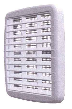 GRIGLIA DI AERAZIONE IN PLASTICA CON RETE  mm. 210x210 3.00 pz