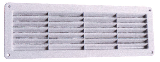 GRIGLIA DI AERAZIONE IN PLASTICA CON RETE  mm. 370x123 6.00 pz