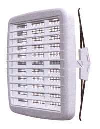 GRIGLIA DI AERAZIONE IN PLASTICA RETE+ZANCHE mm. 175x175 per fori mm. 80-160 5.00 pz