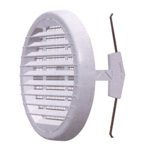 GRIGLIA DI AERAZIONE IN PLASTICA RETE+ZANCHE Ø mm. 186 per fori mm. 80-160 5.00 pz