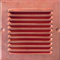 GRIGLIA DI AERAZIONE IN RAME  mm. 140x140