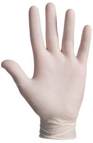 GUANTI MONOUSO IN LATTICE SENSITIVE CF.100 PZ. Col. Bianco tg. 7,5 (M)