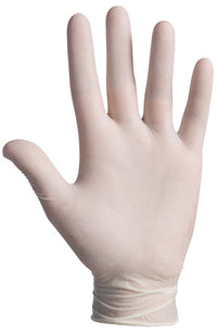 GUANTI MONOUSO IN LATTICE SENSITIVE CF.100 PZ. Col. Bianco tg. 8,5 (L)