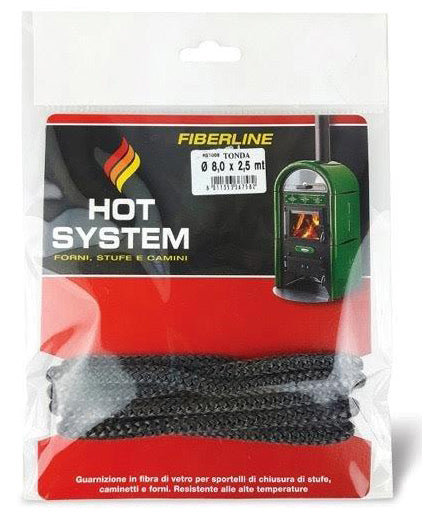 GUARNIZIONE TONDA PER STUFA Ø MM. 6X2,5 MT. 6.00 pz