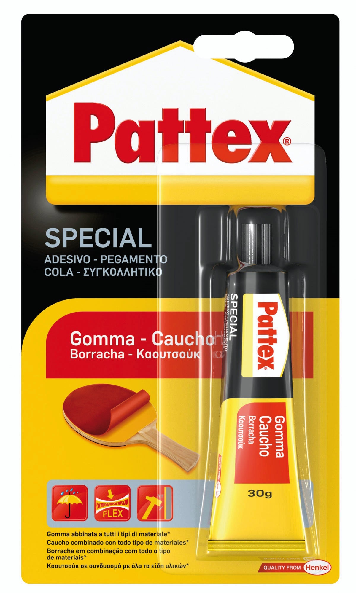Henkel ADESIVO PATTEX SPECIAL GOMMA  gr. 30 6.00 pz