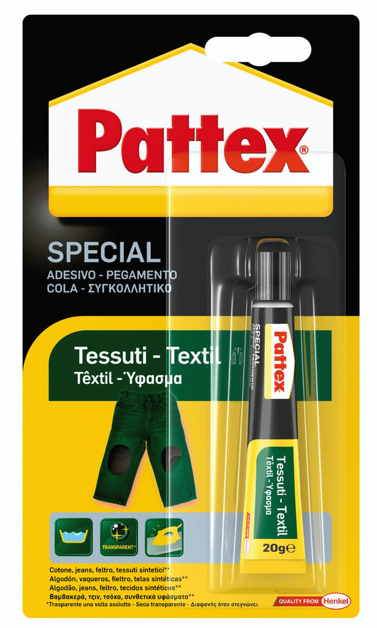 Henkel ADESIVO PATTEX SPECIAL TESSUTI  gr. 20 6.00 pz