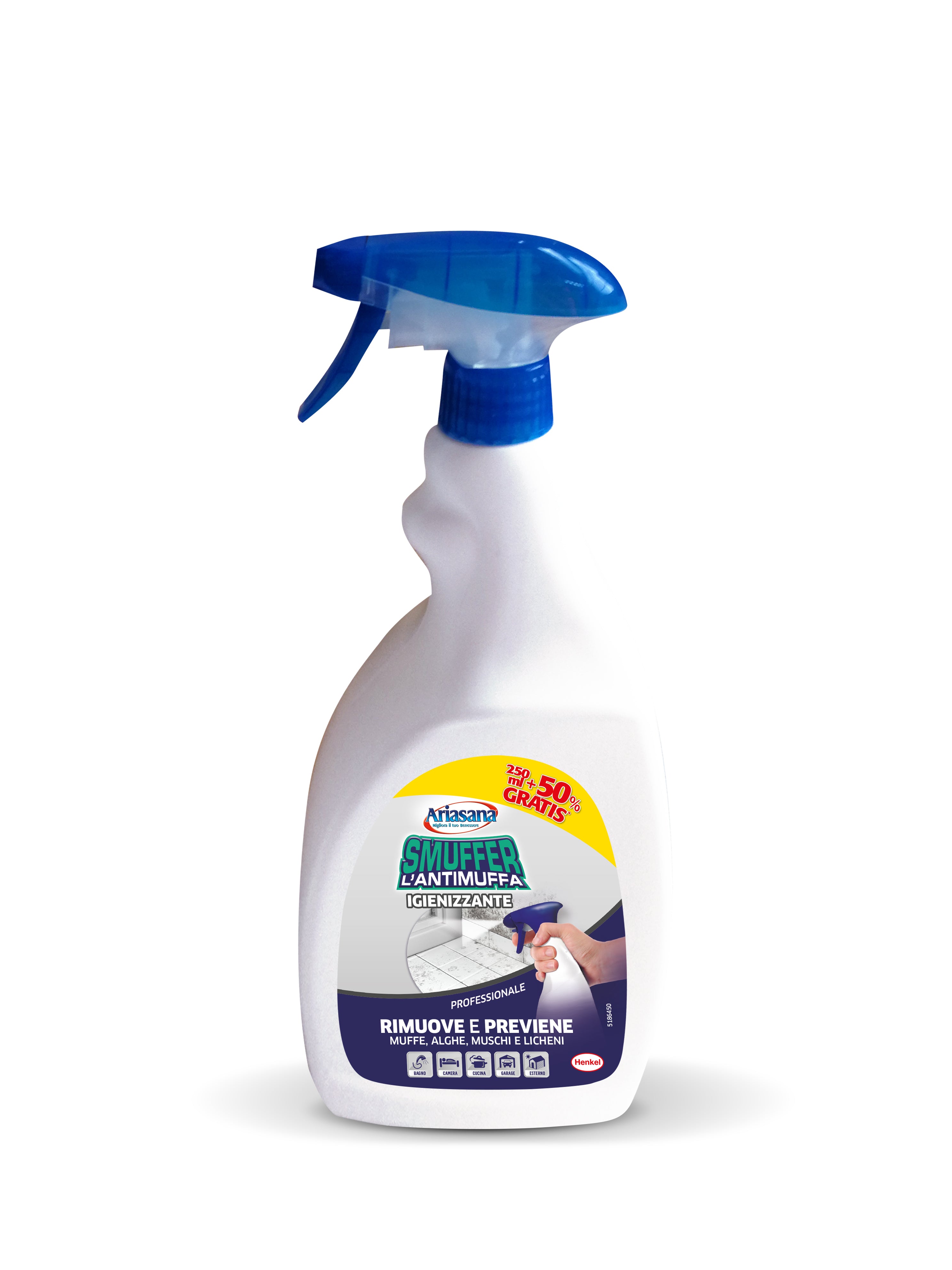 Henkel ANTIMUFFA ARIASANA SMUFFER  ml. 250+ml.125 gratis