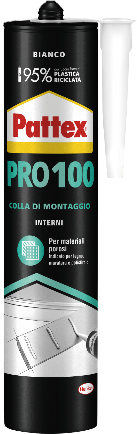 Henkel COLLA DI MONTAGGIO PATTEX PRO 100  gr. 400