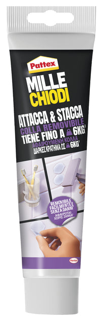 Henkel COLLA PATTEX MILLE CHIODI ATTACCA & STACCA gr. 44 12.00 pz