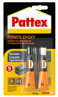 Henkel COLLA PATTEX POWER EPOXY ACCIAIO LIQUIDO  gr. 30 6.00 pz