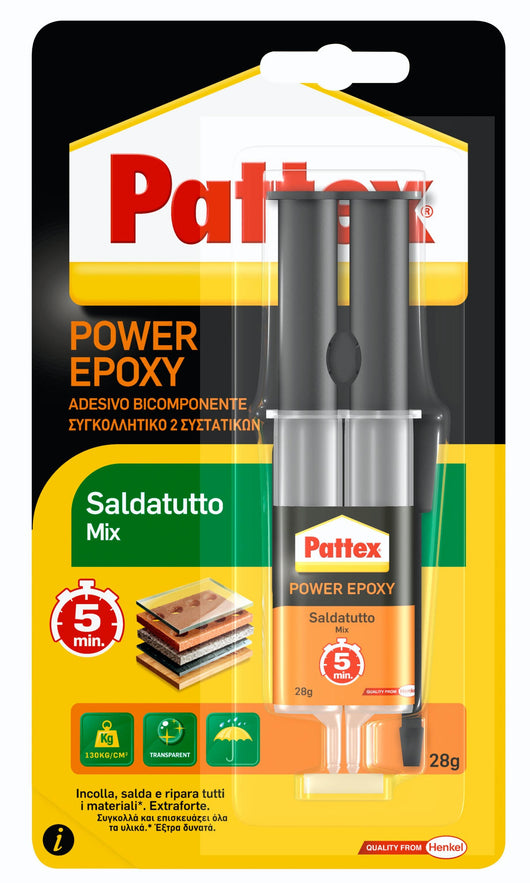 Henkel COLLA PATTEX POWER EPOXY SALDATUTTO MIX  gr. 28 (siringa) 6.00 pz