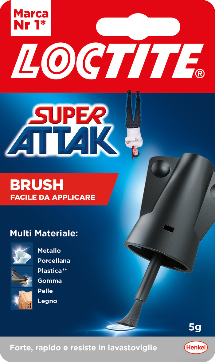 Henkel COLLA SUPER ATTAK EASY BRUSH  gr. 5 12.00 pz