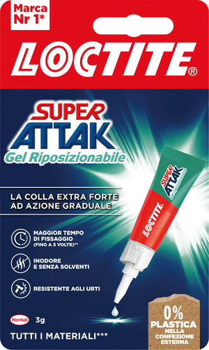 Henkel COLLA SUPER ATTAK GEL RIPOSIZIONABILE gr. 3 12.00 pz