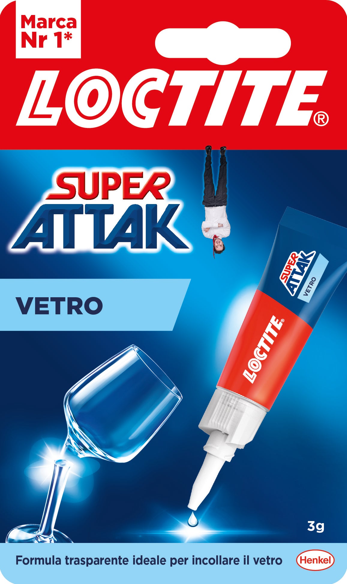 Henkel COLLA SUPER ATTAK VETRO  gr. 3