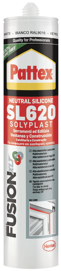 Henkel SIGILLANTE NEUTRO SERRAMENTI ED EDILIZIA PATTEX FUSION SL620 ml. 300 - Rame Ral 8004