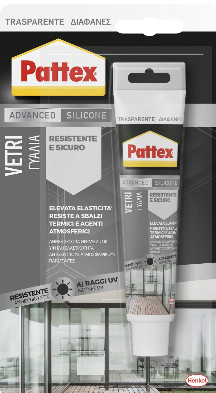 Henkel SILICONE ACETICO PATTEX SPECCHI&VETRI BLISTER ml. 50