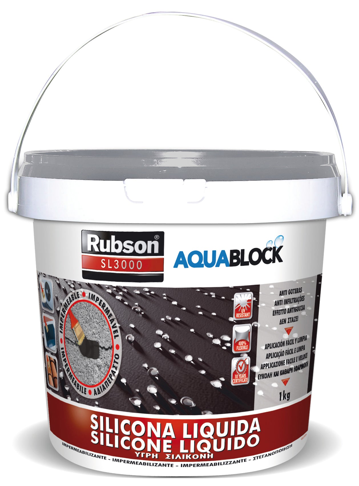 Henkel SILICONE ACRILICO LIQUIDO RUBSON SL3000  Kg.1