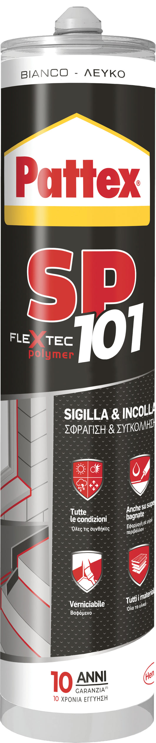 Henkel SILICONE NEUTRO PATTEX SP101 ml. 280 - Bianco
