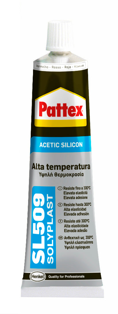 Henkel SILICONE PATTEX ALTA TEMPERATURA SL 509 ROSSO  ml. 70