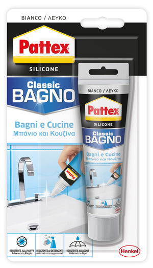 Henkel SILICONE PATTEX BAGNI E CUCINE BIANCO BLISTER  ml. 50