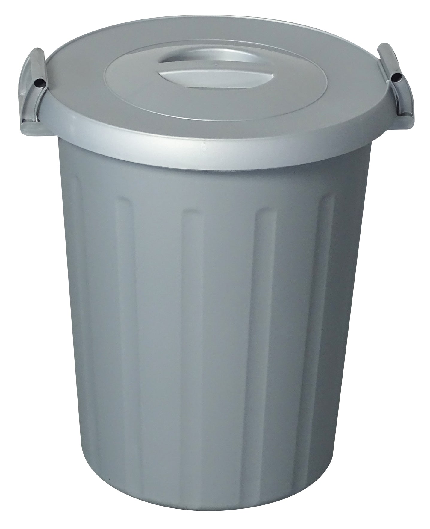 ICS BIDONE CON COPERCHIO OKEY Lt. 50 - Ø cm. 47x52 h col. Grigio