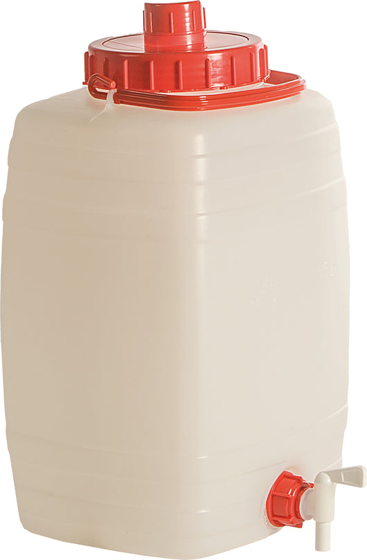 ICS FUSTINO PER ALIMENTI DEMETRA CON RUBINETTO E SFIATO lt.20 (cm. 30x27x42 h)