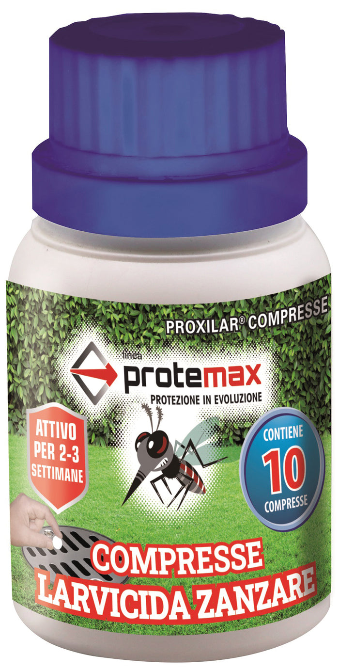 INSETTICIDA COMPRESSE LARVE E ZANZARE barattolo 10 compresse 16.00 pz