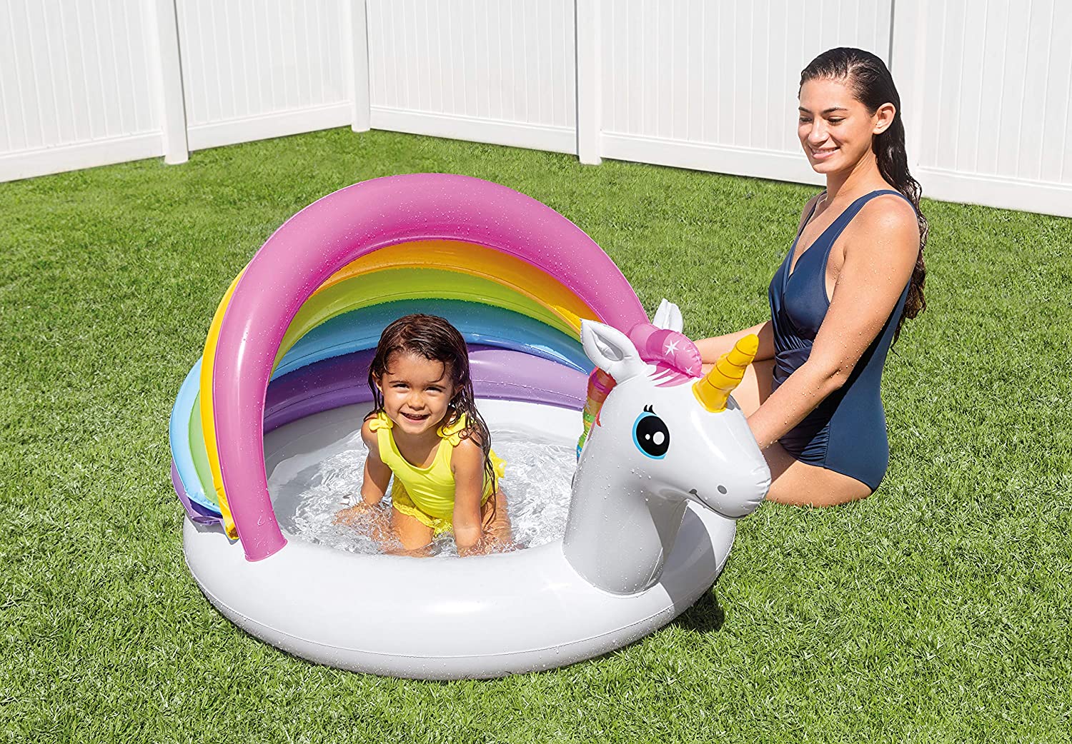 Intex PISCINA GONFIABILE BABY UNICORNO cm. 127x102x69 h (lt. 45)