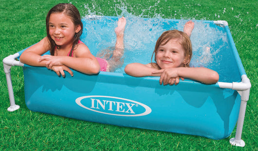 Intex PISCINA QUADRATA MINI FRAME cm. 122x122x30 h (lt. 342) col. Blu