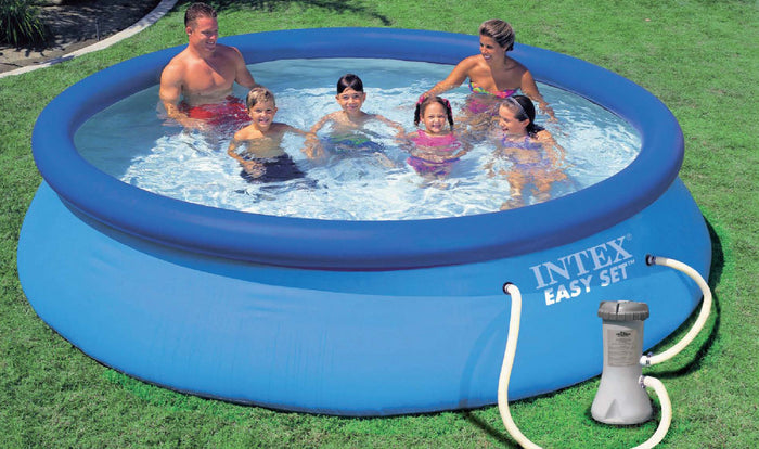 Intex PISCINA TONDA EASY SET AUTOPORTANTE CON POMPA FILTRO  Ø cm. 366x76 h