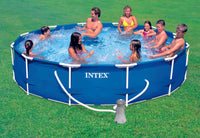 Intex PISCINA TONDA FRAME TELAIO PORTANTE CON POMPA FILTRO  Ø cm. 366x76 h