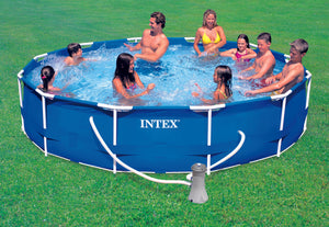Intex PISCINA TONDA FRAME TELAIO PORTANTE CON POMPA FILTRO  Ø cm. 366x76 h