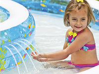 Intex PISCINA TONDA GONFIABILE BABY FISH DOUBLE  cm. 279x36 h (lt. 990+232)