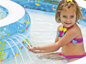 Intex PISCINA TONDA GONFIABILE BABY FISH DOUBLE  cm. 279x36 h (lt. 990+232)