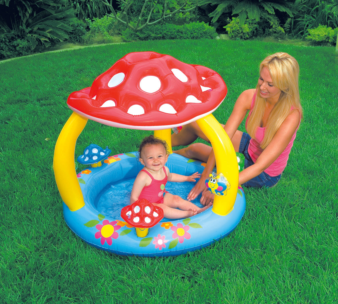 Intex PISCINA TONDA GONFIABILE BABY FUNGO  cm. 102x89 h (lt. 45) 2.00 pz