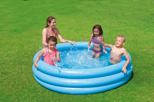 Intex PISCINA TONDA GONFIABILE CRYSTAL BLU  cm. 114x25 h (lt. 156)