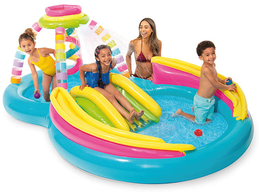 Intex PLAY CENTER RAINBOW  cm. 295x191x109 h (lt. 206+168)