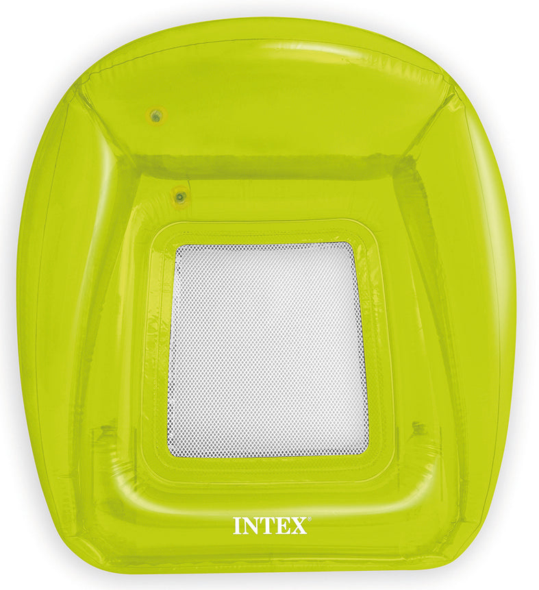 Intex POLTRONA GALLEGGIANTE GONFIABILE TRASPARENT LOUNGES  cm. 104x102