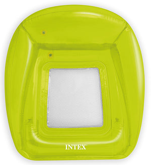 Intex POLTRONA GALLEGGIANTE GONFIABILE TRASPARENT LOUNGES  cm. 104x102