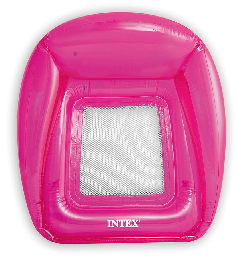 Intex POLTRONA GALLEGGIANTE GONFIABILE TRASPARENT LOUNGES  cm. 104x102