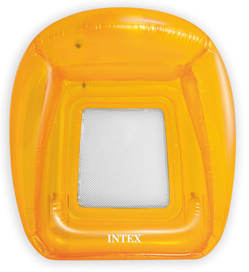 Intex POLTRONA GALLEGGIANTE GONFIABILE TRASPARENT LOUNGES  cm. 104x102