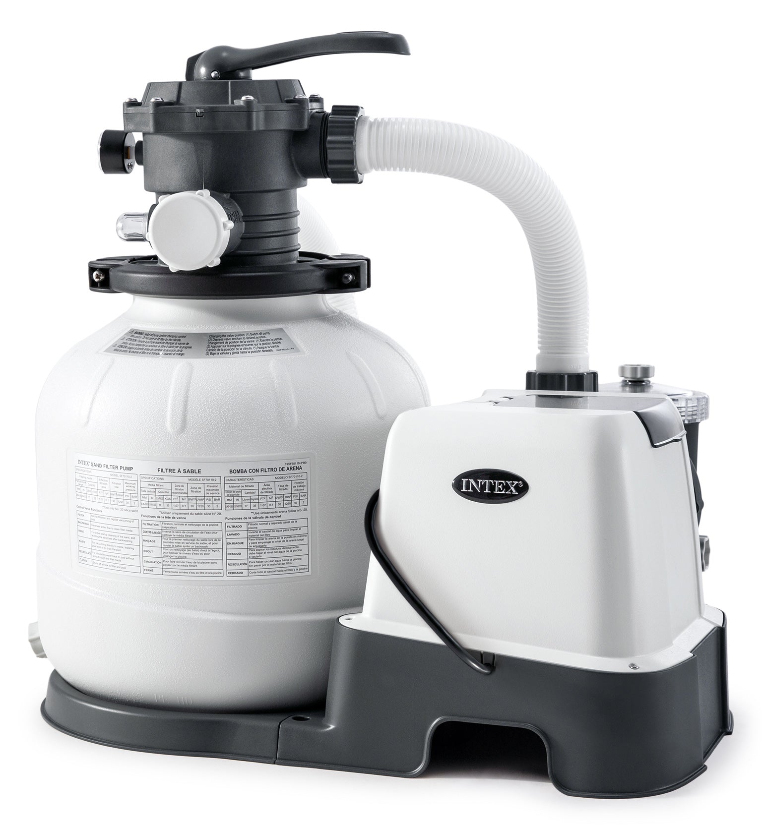 Intex POMPA A SABBIA COMBO CON CLORINATORE  portata 6.000 lt/h